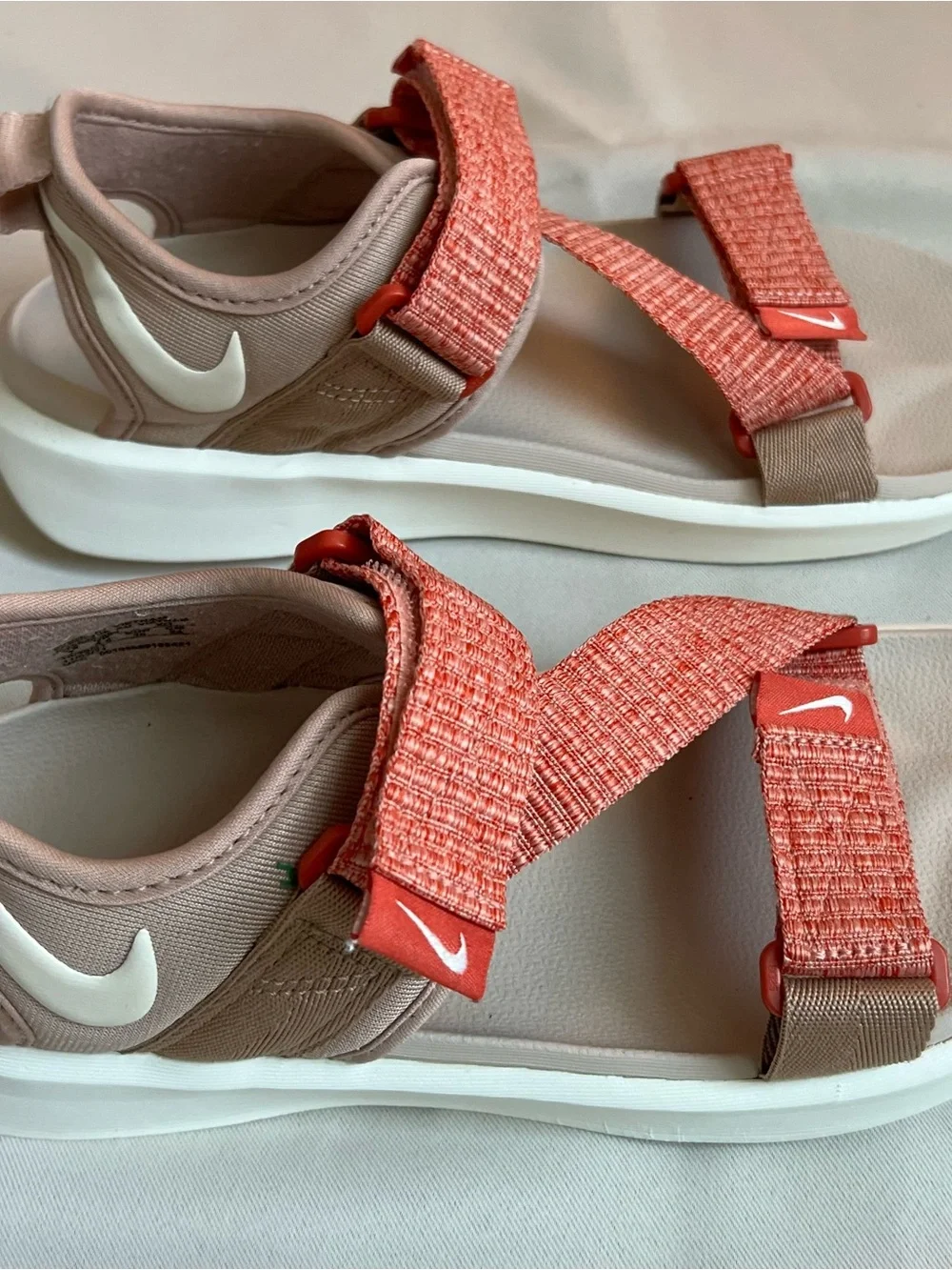 Nike Kids Coral/Tan Adjustable Sport Sandals